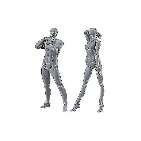 Bevægelig Mannequin Action Model - PVC Tegne Mannequin Dele/Sæt til Skrivebordsdekoration og Skitse