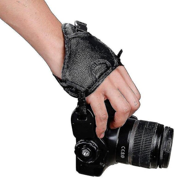 Praktisk kamerarem Håndgreb Pu-håndledsrem Bælte Blødt armbånd til Dslr Slr-kamera Dv-videokameraer Fotografi Tilbehør