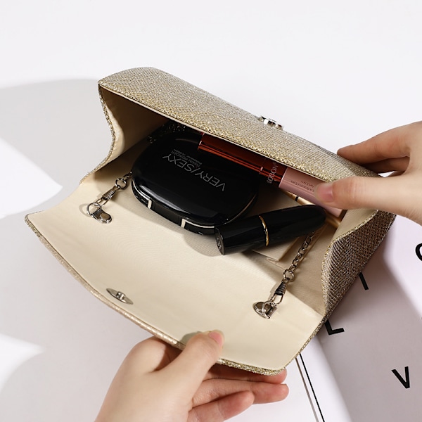 Dame Klaff Håndvesker Kvelds Bryllupsvesker Clutch Vesker Ball Bryllup Lommebok Håndvesker