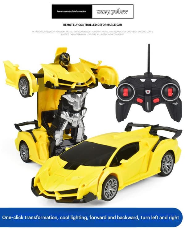 Fjernstyrt Bil - Transformers Gul