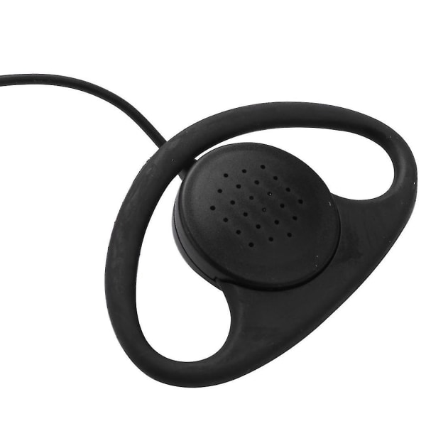 10x 2 Pin Advanced D Shape Clip-ear Ptt Headset Hörsnäcka Mic för 2-vägsradio Gp88s Gp300 Gp68 Gp20