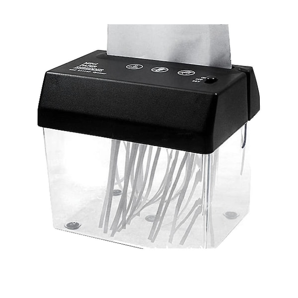 Bærbar elektrisk papirmakulator USB-batteridrevet makuleringsmaskin Dokumenter Papirkutteverktøy Kontor