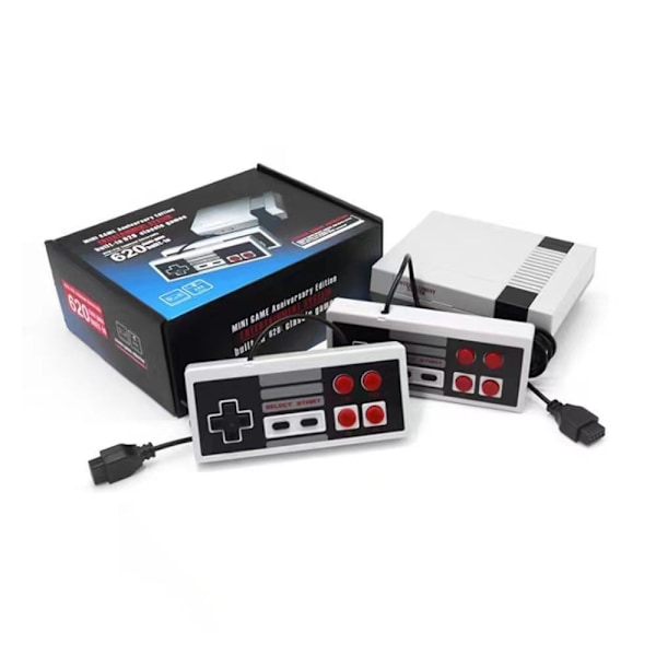 NES620 all-in-one langallinen käsikonsoli yhdistettynä televisioon, tuplakone retro koti FC punainen ja valkoinen kone kuuma myynti