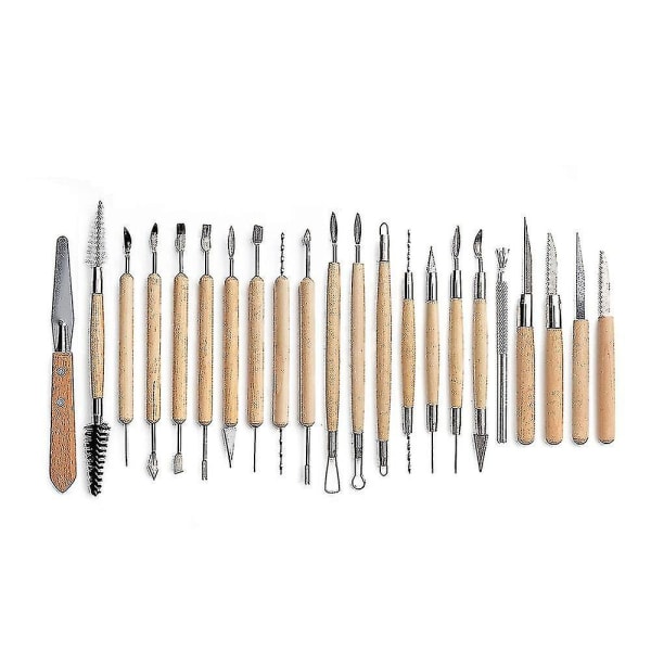 45 stk. Polymer Clay Tools Modeling Clay Sculpture Tools Kits til keramik skulptur træ prikkede værktøjer