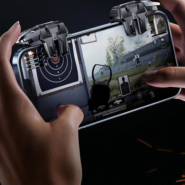 M-01 6 Finger Game Controller Gamepad Gaming Aim Shooting Triggers Joystick-knapp for Pubg