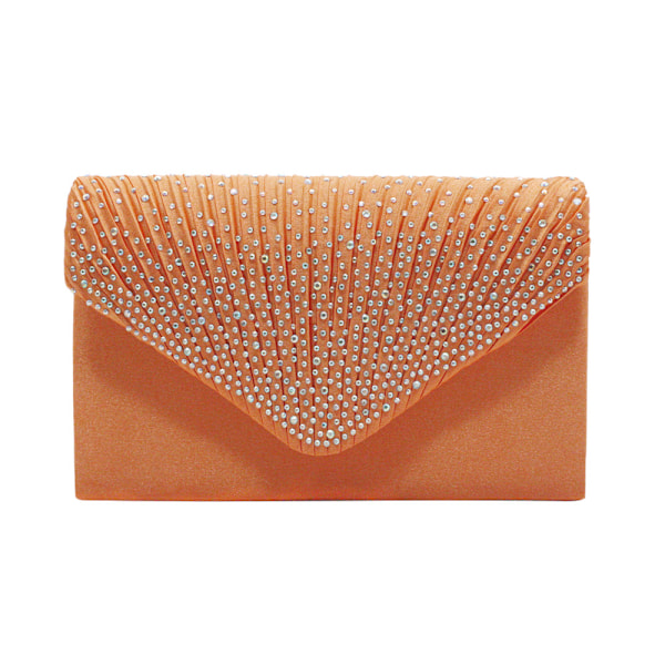 Dame Clutch Tasker Rektangulær Udskiftning Solid Tote Taske Orange