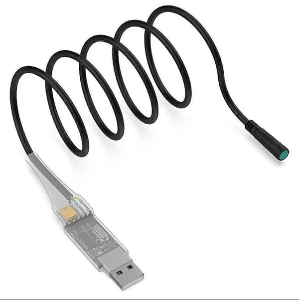 USB Programmeringskabel for Bafang BBS01B BBS02B BBSHD Midtmotor Elektrisk Sykkelmotor Programmering