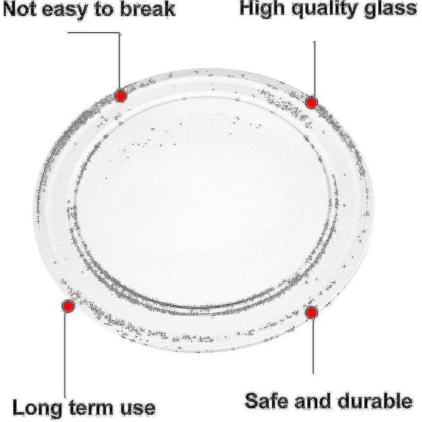 Universal mikrovågsskiva i glas med stativ, 245 mm/24,5 cm/9,65 tum