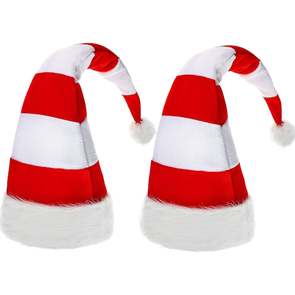 2 Santa Claus hats, Christmas felt, Christmas and New Year party decorations, classic characters