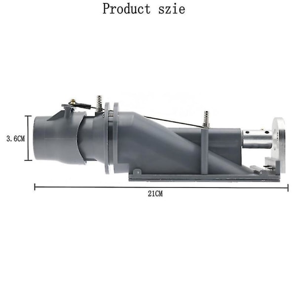 40 mm:n vesisuihkupotkurin power vesisuihkupumppu, jossa 3-lapainen potkuri sopii 775-moottoriin