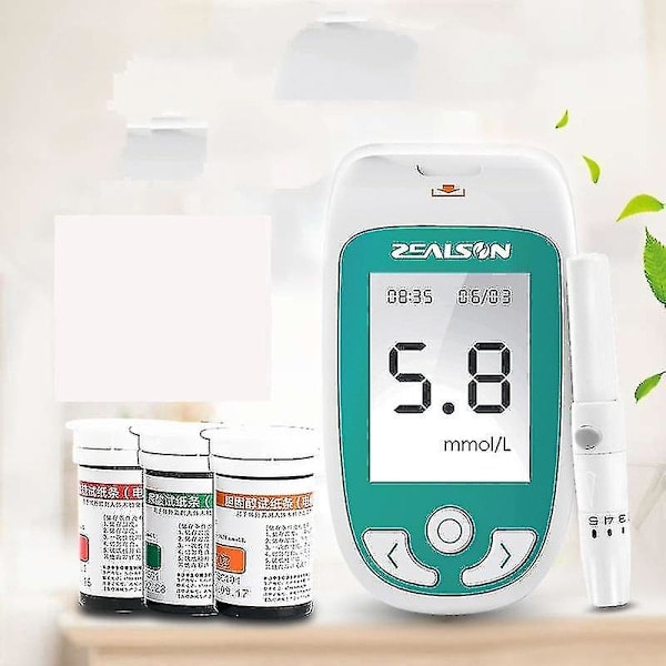 Kolesterolmåler, Lipidanalysator for hjemmebruk for Totalkolesterol, Kolesterol/HDL Kolesterol/Triglyserid Tc/HDL Måler