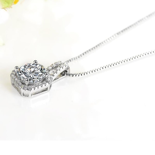 925 Sterling Silver Crystal Necklace Earrings Bridal Jewelry Sets For Women - Fashion Jewelry Wholesale