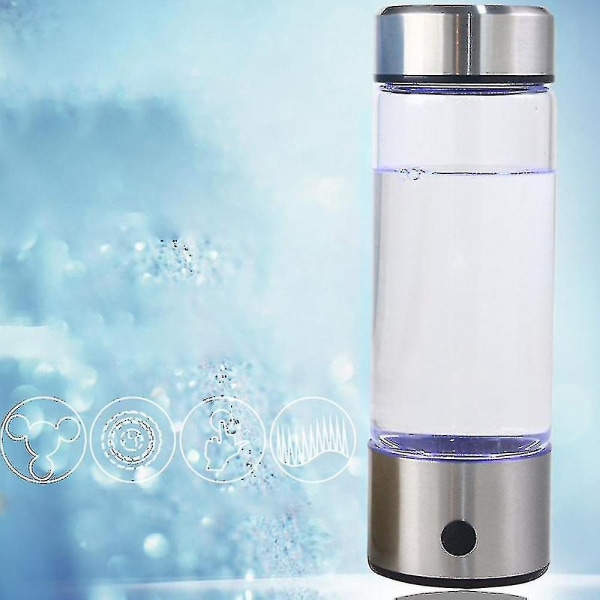 Hydrogen Water Generator Alkaline Maker Genopladelig bærbar til ren H2 Hydrogen-rig vandflaske