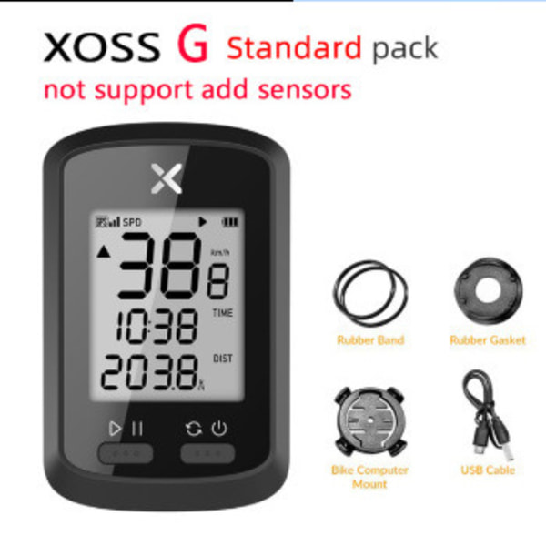 Smart GPS Cykelcomputer Trådløs Digital Speedometer Xoss