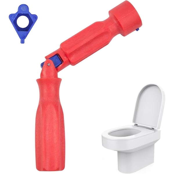 Toalettsitsnyckel VVS-verktyg, universal installationsnyckel för toalettsits, reparationsnyckel för toalettsitsen