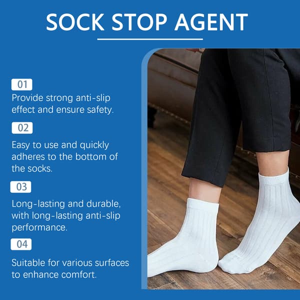 Jue-Fish Sock Stop-middel, 50ml skridsikkert limsæt til sokkehæle
