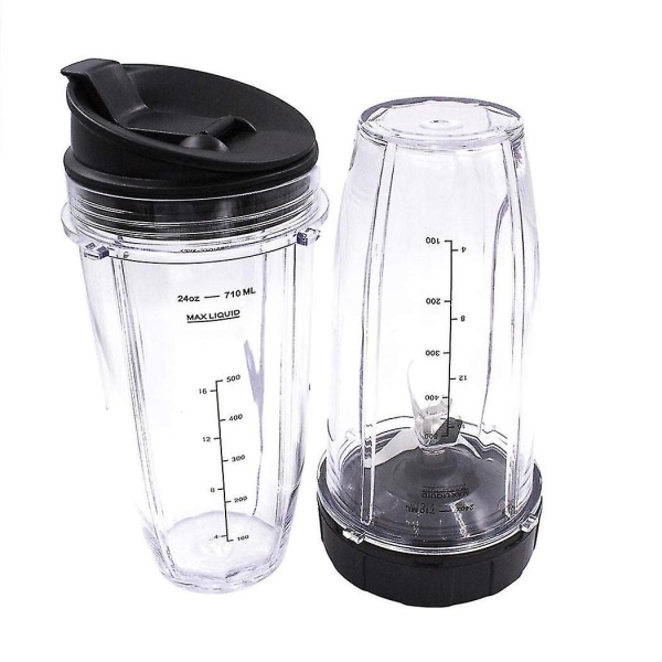 24oz udskiftningskopper kompatibel med Ninja Nutri Bn401, Bn701, Ss101, Bn400, Bn800, Bn801 Blender