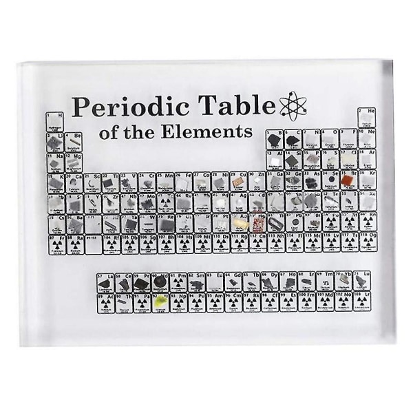 Akryl periodiska tabell med riktiga brev dekoration Barn undervisning skola Display kemisk heminredning