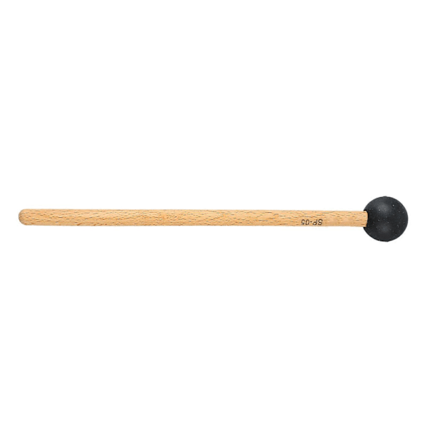 Trumstock Antislip Basstrumma Percussion Stick Hammer Trä Musikklubba med Mjuk Filt Svart SP 05 21cm