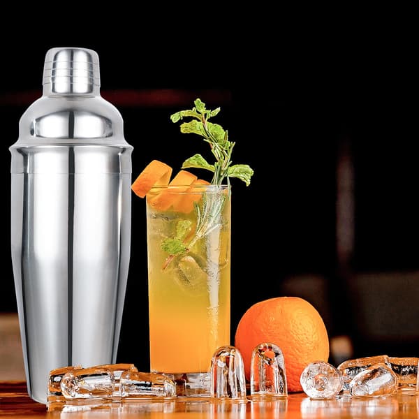 Cocktail Shaker Sett - Rustfritt Stål Sølv 5 Deler