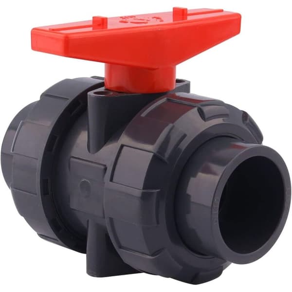 40 mm PVC trykkventil – Lim – Kuleventil – Kvart omdreining – EPDM O-ringer for langvarig tetting