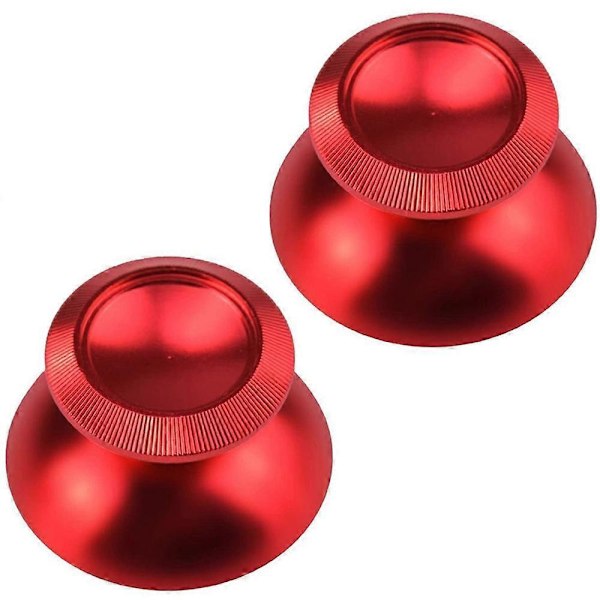 2 stk. Grip Stick til PS4 Xbox One Spilsystem Controller Universal metal svamp rocker cap-rød-