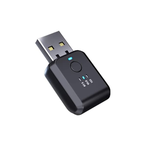 Mini Bluetooth 5.1 FM01 Sender/Mottaker for Bil, Trådløs Lydadapter for Bilradio, Håndfri Samtale, USB-Strøm, Bilsett