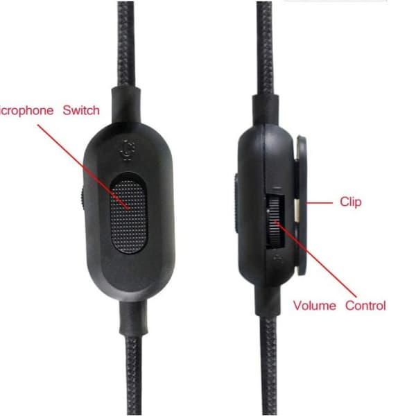 2-meter erstatningslydkabel til Logitech G Pro Wired Silent G Pro X G433 G233