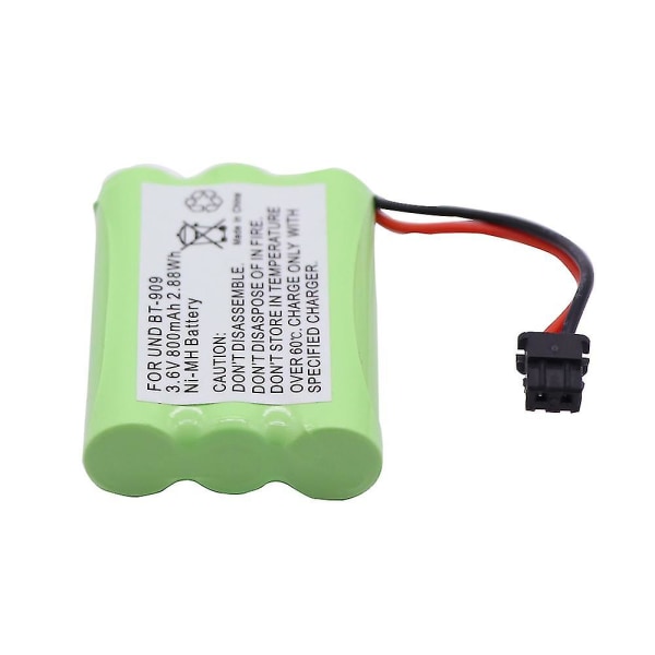 2 stk/pakke Batteri for Uniden Bt-909 Bt909 3*AAA 3.6v 800mah Nimh Batteri for Rc Leker Elektriske Leker Sikkerhetsbelysningsanlegg