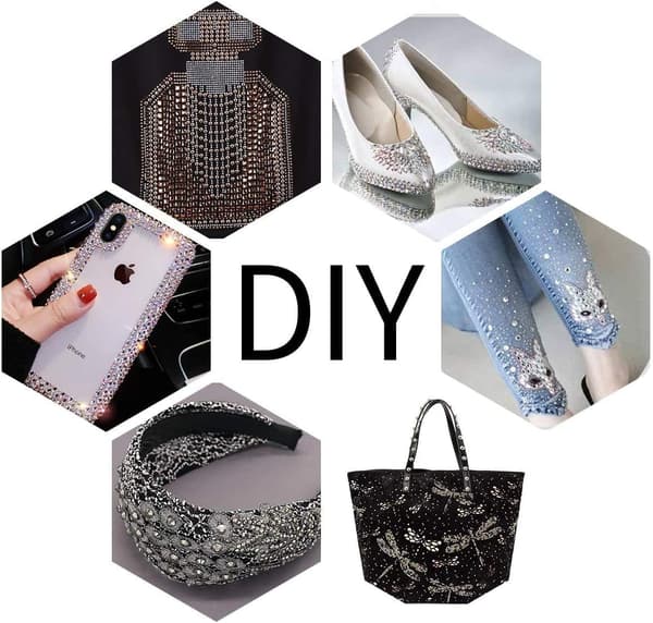 24 Gitre 17280 Stk. SS6 2mm Hotfix Rhinestones Sæt, Flad Bagside DMC Rhinestones til Tøj DIY Dekoration