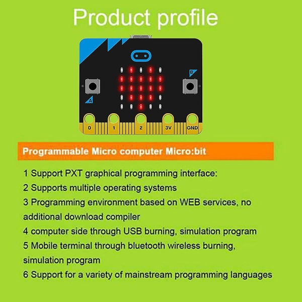 V1.5 Utvecklingskort Smart Car Kit/qtruck/python Utbildning Bbc Microbit Programmerbar Robot För D