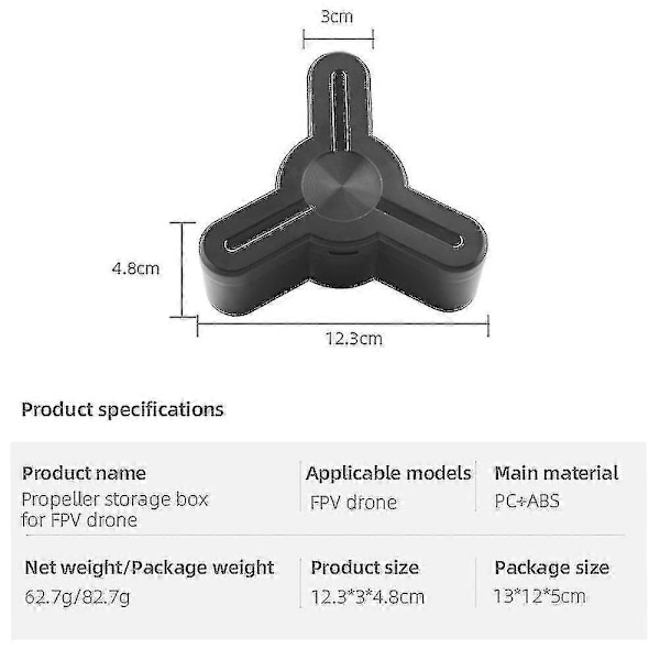 4 X Propeller + Opbevaringsboks - Dji Fpv Drone Tilbehør