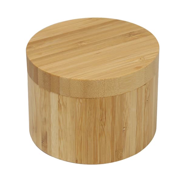 Totally Bamboo Salt Cellar Bambu Förvaringslåda med Magnetiskt Svängbart Lock, 177 ml Kapacitet