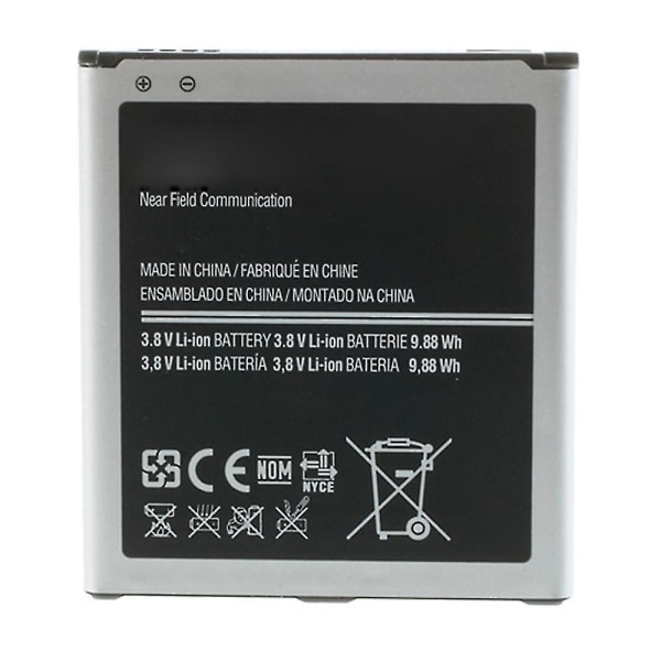 För Samsung Galaxy S4 IV I9500 3,80V 2600mAh uppladdningsbart Li-ion-batteriersättningsdel (Koda: B