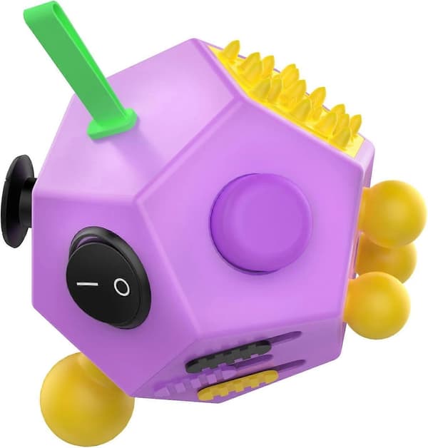 12-sidig Fidget Cube, Fidget Twiddle Cube Dodekaeder Stressreducerande Manuell Leksak