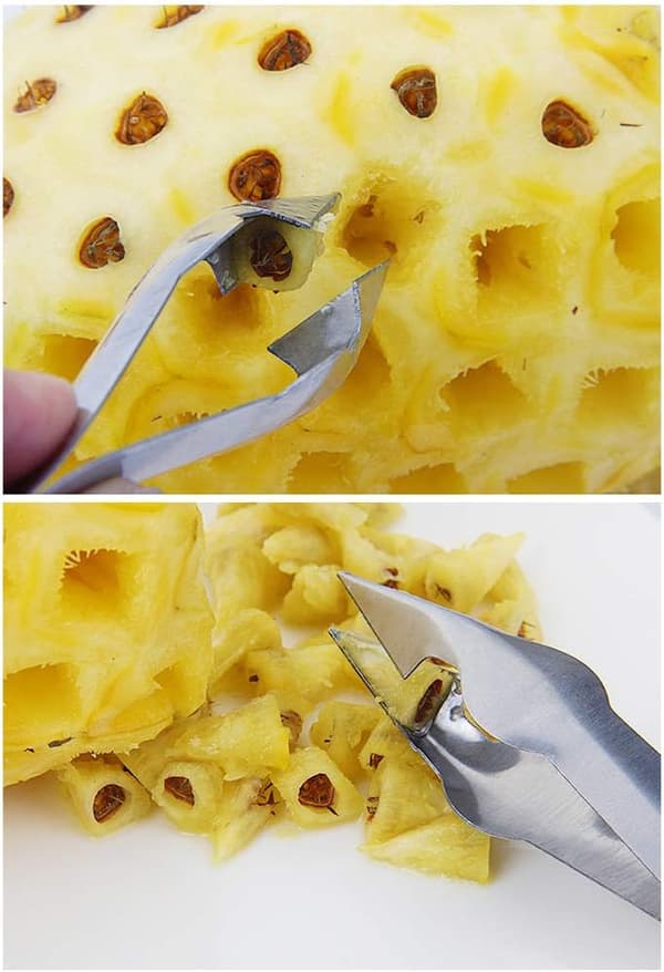 Ananas-tang i rustfrit stål til fjernelse af øjne