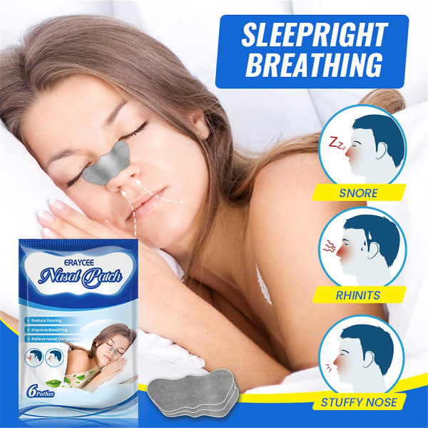 48x Sleep Strips, Anti Snorke Strips | Lett ventilasjonsneselapp Bedre nesepust