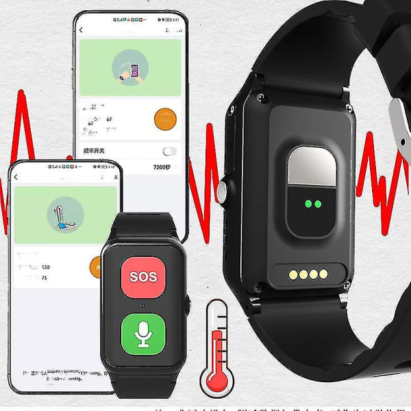 Parhaat alennuksetSos-älyrannekoru eläkeläisille, joissa on GPS-tiedot push-sykemittarilla sisäänrakennetulla watch