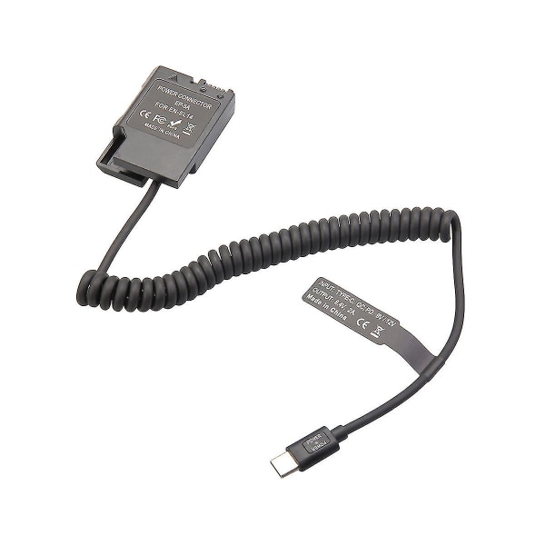 El14 Dummy Coupler Battery Type-c Spring Cable For D3100 D3500 D5100 D5200 D5300 D5600 P7000 P7100