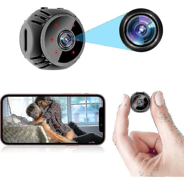 Mini Mobiltelefon Overvågningskamera 1080p Trådløst Overvågningskamera Spionkamera Trådløst Skjult Wifi Nanny Kamera Babyalarm