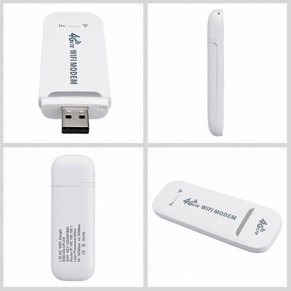 Fgao 4g Olåst USB Modem Mobil Trådlös Router Wifi Hotspot Simkort Slotnice