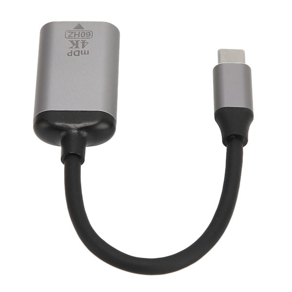 USB C till DisplayPort-adapter 4K 60Hz aluminiumlegering Plug and Play USB C till Mini DP-adapter kompatibel med bärbar telefon Tablet-YM