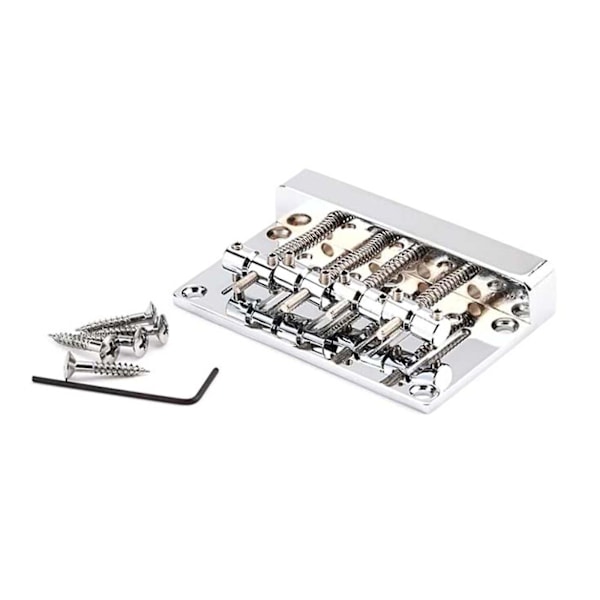 Zinc Alloy 4-String Guitar Bass Bridge Replacement for Electric Instruments