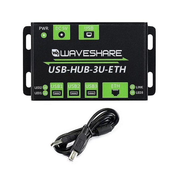 Usb-hub-3u-eth Industrial Grade Hub 3xusb 2.0 Multiple Protection Circuit 100mbps Ethernet-port Hu