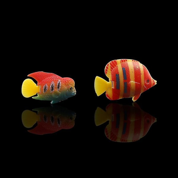 30 stk Vivid Aquarium Fish Ornament Aquarium Landskab Kunstig Fisk Plast Fisk Decor (tilfældig stil)