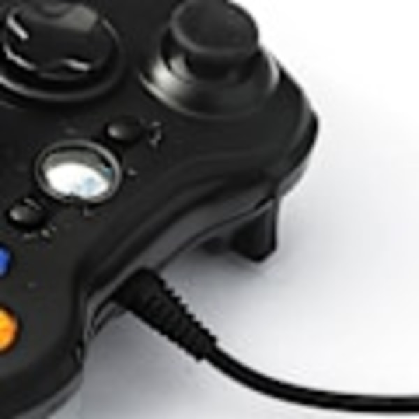 Kablet spilcontroller til Xbox 360 Universal Vibration Kablet Joystick Spilcontroller til Android og PC Sort