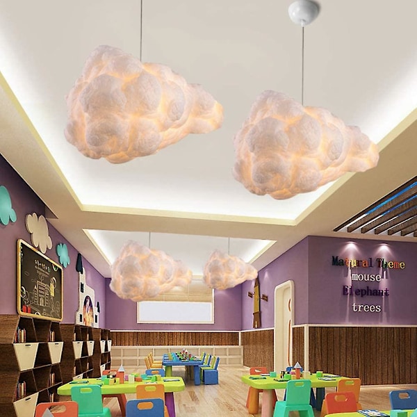 Creative Cloud Lysekrone Mote Stoff Dekorativ Taklampe Egnet For Familie Restaurant Bar