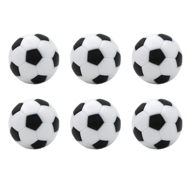 2024 nyttårsaften Hot Items Bordfotball 6 deler Bordfotballballer 32mm Minifotballer erstatning for Foosball Bordspilltilbehør