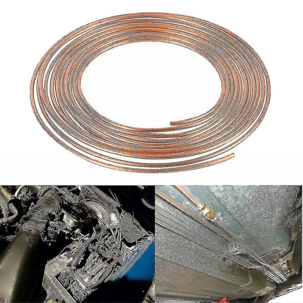 1/4 tomme Od Auto Fittings Brake Line Tubing 25 Foot Coil Car