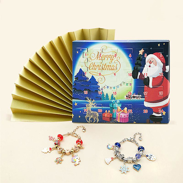 24-dagars Adventskalender Julklocka Överraskning Blind Box Set Kreativ Presentask